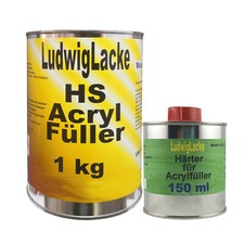 2K Acrylfüller 1,15 kg grau Grundierung für unter Autolack LudwigLacke