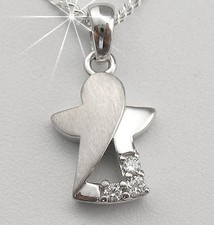 Schutzengel Engel Anhänger mit Kette Echt Silber 925 Kinder Damen Schmuck neu