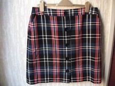 M&s Sammlung Tartan Gefüttert Rock 16uk/44eur