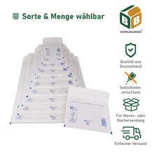 aroFOL® Luftpolstertaschen weiß A/1 B/2 C/3 D/4 E/5 F/6 G/7 H/8 J/9 K/10 CD