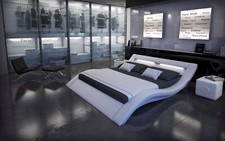 Designer Komplettbett MASSA mit Beleuchtung 7 Zonen Matratze Modern Lattenrost