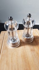 Peugeot Duo Toul Pfeffermühle u Salzmühle Gewürzmühlen Set transparent 12 cm TOP