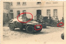 Deutscher Panzer Spähwagen SdKfz 221 Nummernschild WK II