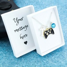 Spiel Controller Halskette Personalisierte Schmuck, Gamer Geschenke, Computerfreak Anhänger