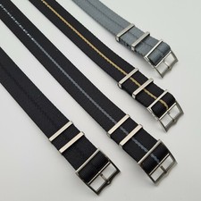 Seatbelt 20 22mm für Tudor 58 fiftyeight Blackbay Singlepassptrap Nato-Band Uhr