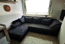 L-Form Couchgarnitur - Anthrazit mit Schlaffunktion/ Bettkasten neuwertig 