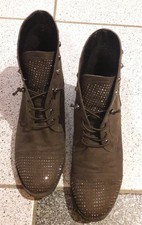 Stiefeletten Damen 40 CityLine Braun Nieten Glitzer Warm Edel Top Gepflegt