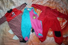 C&A BOU BOU Baby Bekleidung Shirt Strampler Krabbelhose 4-tlg.Set Gr. 68 Mädchen
