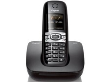 Siemens Gigaset C610H DECT schnurloses Telefon in Schwarz Strahlungsarm ECO DECT