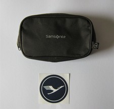 Lufthansa Amenity Kit Kulturbeutel Tasche "SAMSONITE" BUSINESS Class dunkelbraun