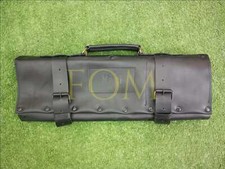 100% Echt Leder Schwarz Professional Chef Messer Roll | Messer Aufbewahrung Chefkoch Geschenke