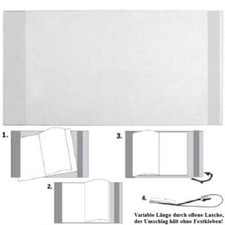 EXTRASTARKE  Buchschoner mit Lasche Buchfolie Buchumschlag, Buchhüllen Buchhülle