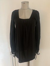 Zara Longbluse Shirt Tunika schwarz S