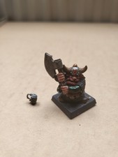 Zwergenkrieger mit Zweihandaxt Bugmans Kumpel Warhammer Fantasy White Metal rar