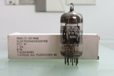 ECC81 military Siemens  tube Röhre valvola 12AT7 