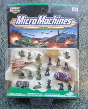 MIKROMASCHINEN MILITÄRGEFECHT MIT VIER PINERN VERSIEGELTE KARTE