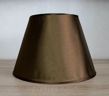 Lampenschirm braun bronze 28cm B Ware Lampe Leuchte E14 Schirm Tischlampe rund