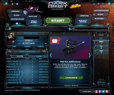 Dark Orbit Account Global Europa MMO Lvl 24 700k Uri