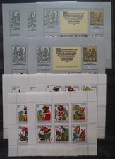 DDR: 15 postfrische Kleinbogen, Bereich Michel 2013 - 2248, ca. 58 M€, sh. Text