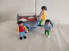 EISVERKÄUFER MIT EISWAGEN + 2 KINDER *  KONVOLUT * PLAYMOBIL