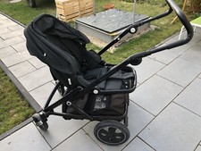 Britax Römer Kombikinderwagen go next Dunkelgrau Babywanne Sportsitz Lufträder