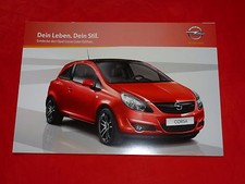 OPEL Corsa D "Color Edition" Sondermodell Prospekt Brochure Depliant von 8/2009