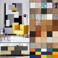 Klebefolie 6,8€/m² Möbel Tür Küche Selbstklebende Folie Tapete DIY Holz Optik 3D