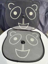 2x Auto Seitenscheiben Bärchen Sonnenschutz Kinder Baby Sonnenblende 