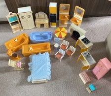 Vintage Sindy Möbel Kamin Küche Bad Bett Job Menge einige Barbie Bits