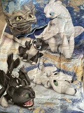 Bettbezug Wende/Bettwäsche - 135x200 -Ohnezahn + Eule-Reißverschluss + 4 x