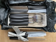 12-tlg. Besteck Set VICTORINOX 6x Gabeln + 6x Messer Fleischmesser Geschenk NEU