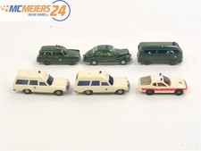 E406 Wiking Herpa H0 6x Modellauto PKW Porsche MB BMW VW  "Polizei DRK" 1:87