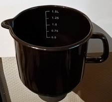 Meine Küche Elo 45814 Milchtopf Emaille Topf Messbecher Scala 0,5 bis 1,5l Lite