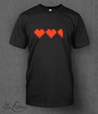 Videospiel Hearts T-Shirt Herren Zelda Retro Nintendo SNES Breath of the Wild NES