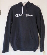 Jungen Männer Pullover Sweatshirt Sweatjacke Gr. M blau Hoodie Champion