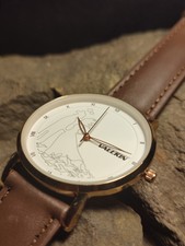 Herren Armbanduhr Uhr Gold Silber 40 mm Markenuhr 3 ATM Wasserfest edles Armband