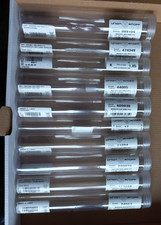 Knopfröhrchen gebraucht ohne Knöpfe Kunststoffröhrchen Perlendose (1)