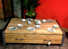 TV-Kommode Sideboard Lowboard Schrank Coffeetable Teakholz Vintage-Antik-Stil