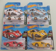 HOT WHEELS 2021 2022 '67 FORD GT40 MK IV 1:64 OVP GULF SET OF 4 COLLECTION RETRO