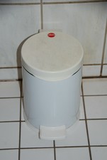 Hailo Mülleimer Tretabfalleimer 5l weiss Küche/Bad