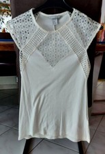 H&M T-Shirt Shirt in weiß/creme Gr. XS ###NEU###