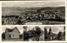 Ak Niederhone Eschwege an der Werra,  Panorama, Wehre, Kirche,... - 3063241