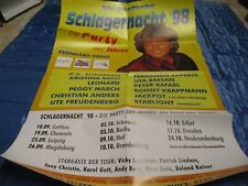 Schlager - Parade  1998 , Plakat , Werbung , Tour  , Nostalgie