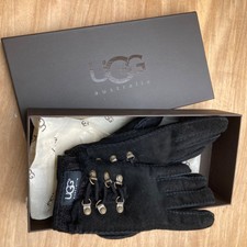 Lammfellhandschuhe, UGG Australia, schwarz, Größe M/L, gebraucht, wenig getragen