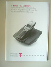 T - Sinus 710 Komfort Bedienungsanleitung, Deutsche Telekom 