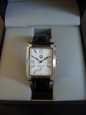 Sportliche Damen Uhr von Vodafone, Edelstahlgehäuse, Lederarmband