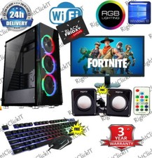 Schnell Gaming PC Computer Bundle Intel Quad Core i7 16gb 1tb Win 10 GTX 1650ti