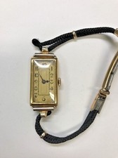 Antik Damen 18K Gelbgold Bulova Uhr 9262 15 Jewels 27688, Four44DJ 5AP