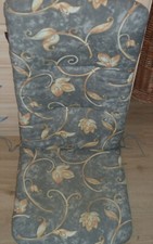 Angerer Gartenstuhl-Auflage Hochlehner Sitzkissen grau braun orange