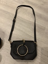 abendtasche Klein Party schwarz Gold Klein Justfab Neu